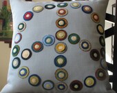 Designer Pillow -- Handmade Peace Pillow, cushion, throw pillow, decorative pillow