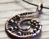 Copper Spirals - III - Copper Necklace