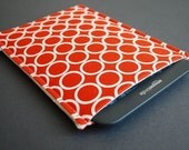 Kindle Case / NookColor Case / Kobo Case / Nook Case / Kindle Cover / NookColor Cover / Kobo Cover / Nook Cover - Modern Circle Orange