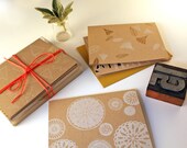 Variety Card Set of 6 / Letterpressed Printed