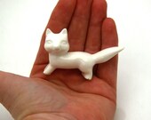 THREE miniature woodland Ceramic Animals