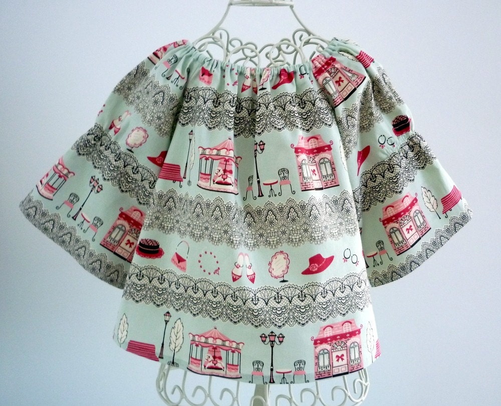 Girls' A- Line French Blouse - Size 4