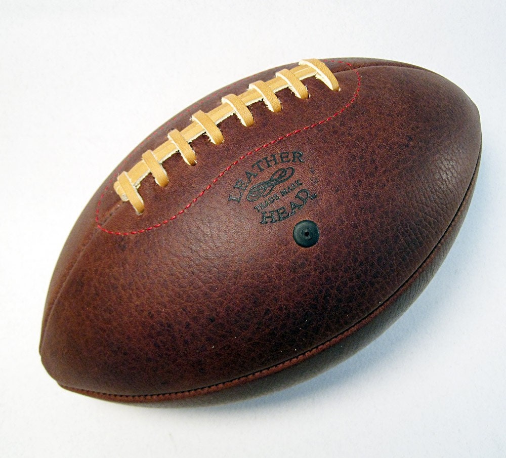 LEATHER HEAD Handsome American Leather Football, Handsome Dan