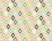 CLEARANCE  1 Yard of Flutter by Allison Jane Smith - Mosaic in green
