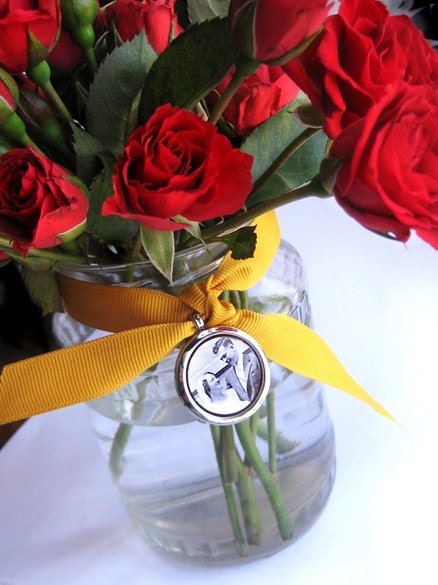 Wedding Bouquet Memory Locket- holds photos, charms, keepsakes