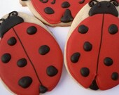 Ladybug Cookies Birthday Party Favors Decorated Cookies Il_170x135