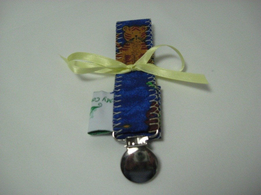 Wild Animal Pacifier/Toy Clip