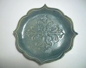 Lotus Bowl  Antique Blue Salad Plate