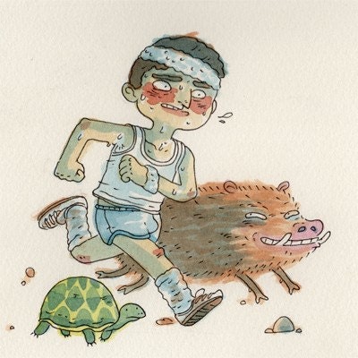 Athletic World - original NES illustration