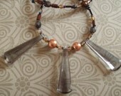 Smokey drop necklace // Gift for Hostess