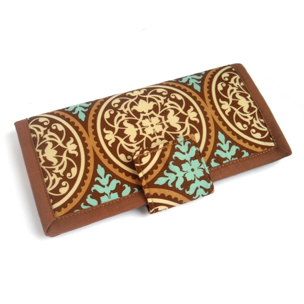 Fabric wallet in Camel Medallion