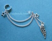 Swarovski Crystal Star Angel Wing Ear Cuff