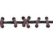 VonErickson's Frankenstein Monster Stitch Choker-Shrunken Head Brown
