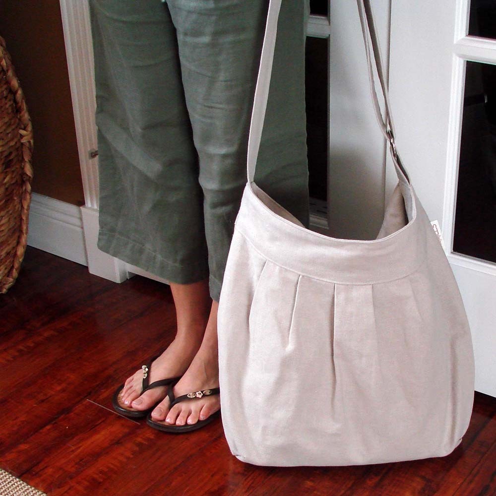 Ecofriendly Boho Bag - Flax Beige Hemp - Cruise & Resort Accessory