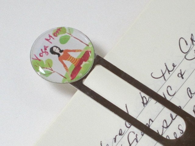 Digital Art Bookmark - YOGA MOM