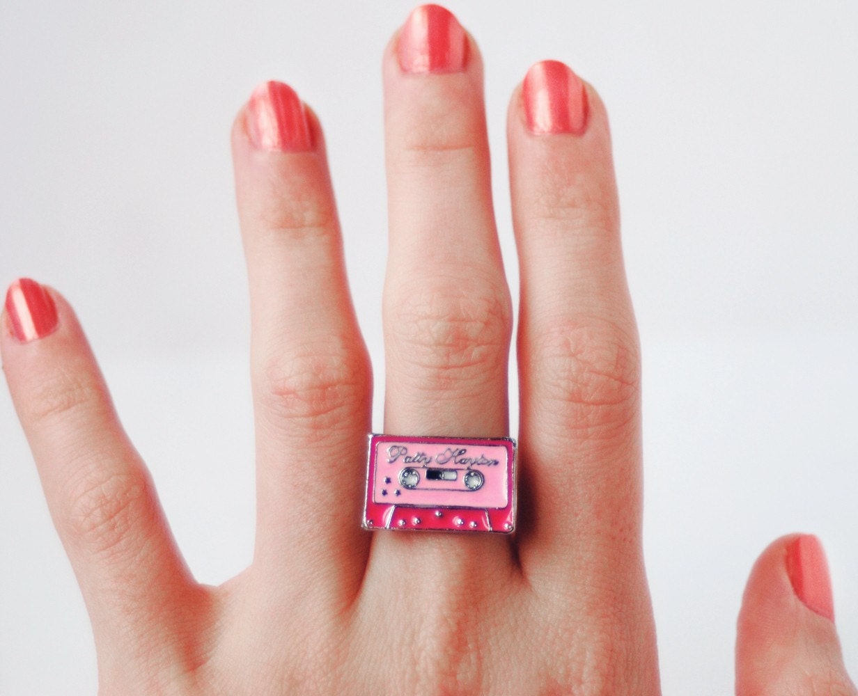 Jam Session - Pink Cassette Tape Ring