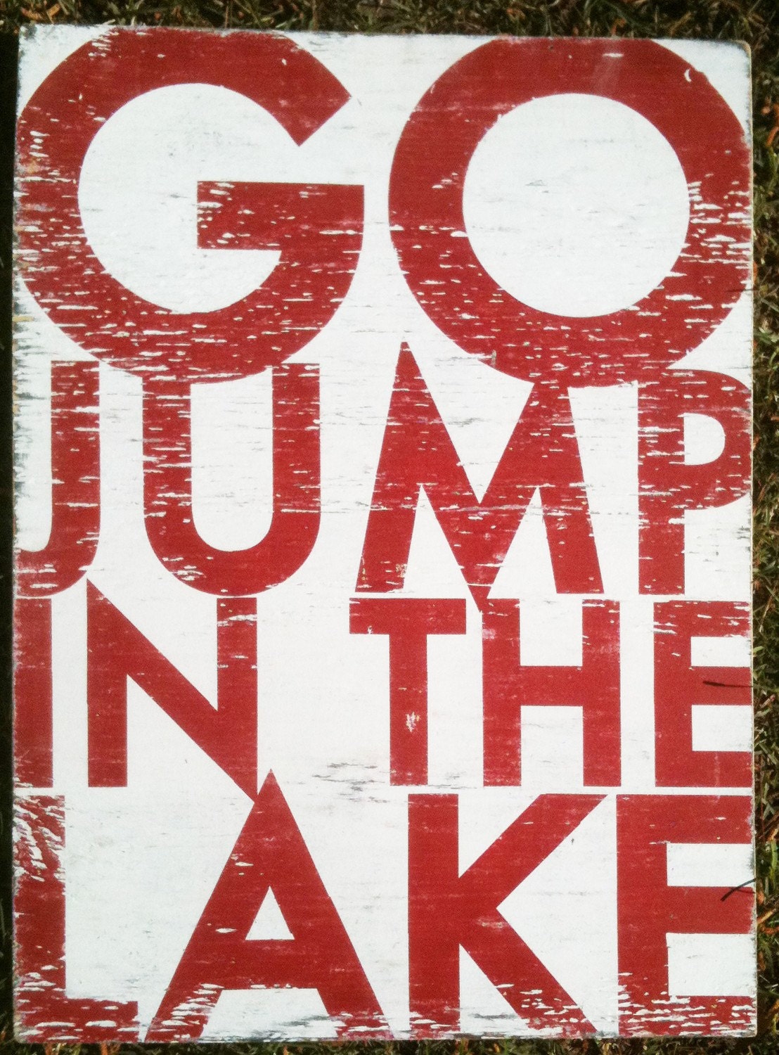 Go Jump in the Lake Bold 22 x 30-