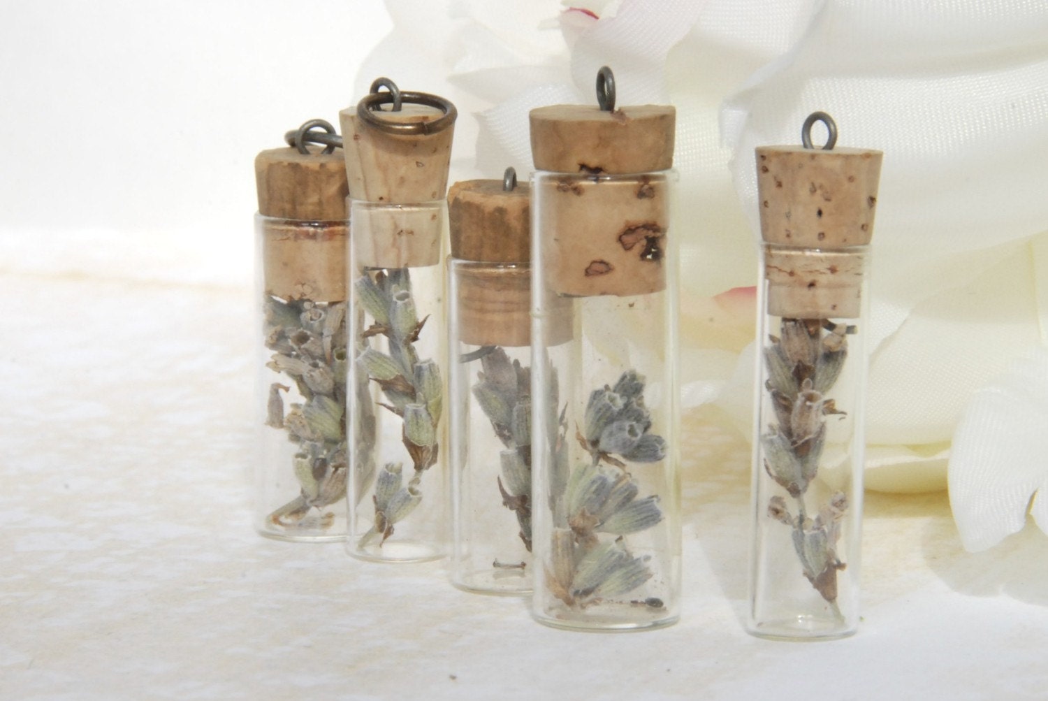 Botanical Garden Antique Glass Vial With Lavender Terrarium Urban Chic Necklace