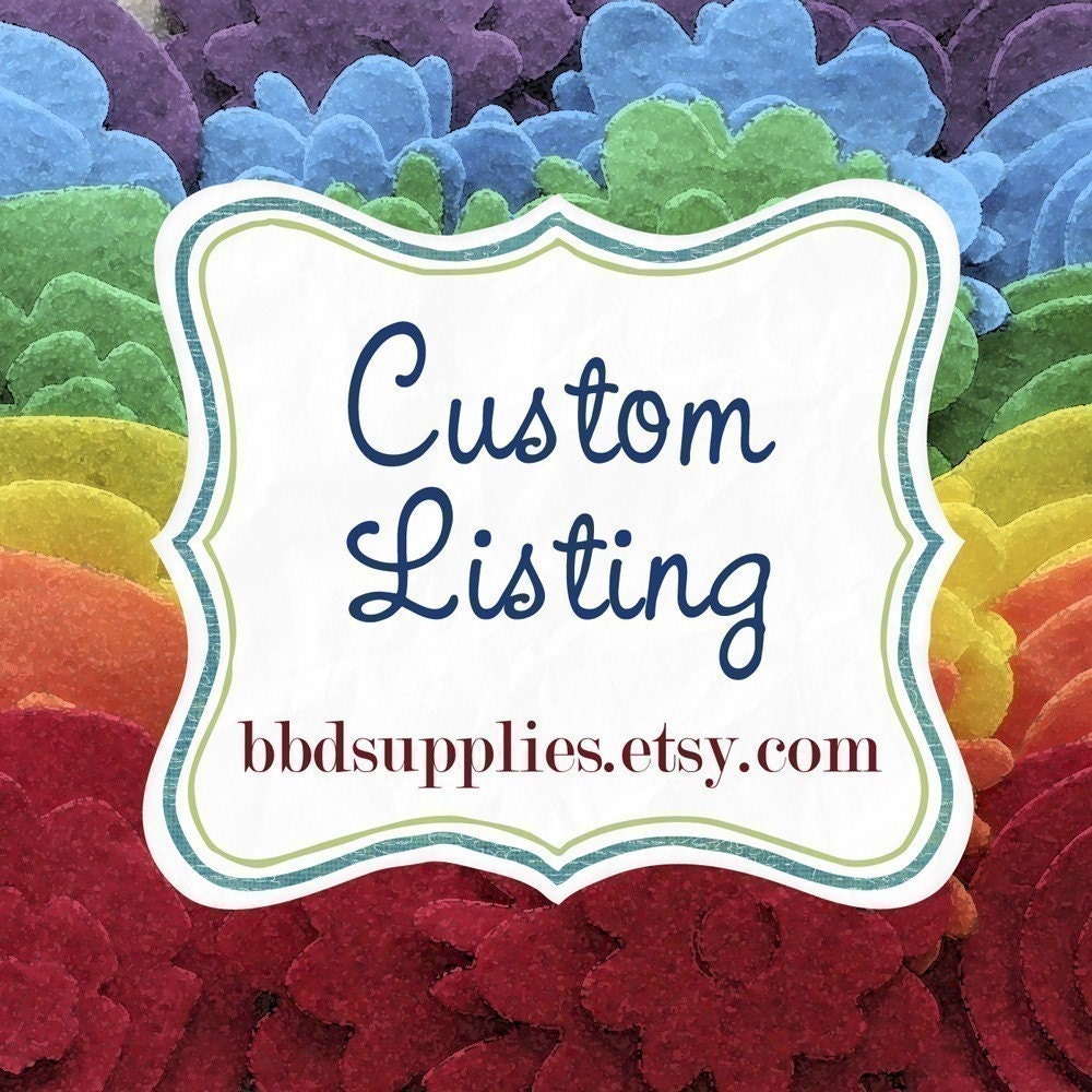 Custom listing for Katie