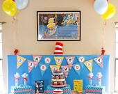 DR SEUSS Inspired Birthday Party - Coordinating Dr Seuss Printables - Customized Printable Package