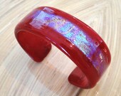 Fire and Water Dichroic Glass Bracelet