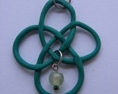 Knotted Four-Leaf Clover Pendant
