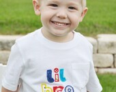 Custom  Lil Bro Big Bro Lil Sis Big Sis tee Shirt