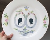 royal wedding dinner plate Prince William and Kate Middleton CLEARANCE