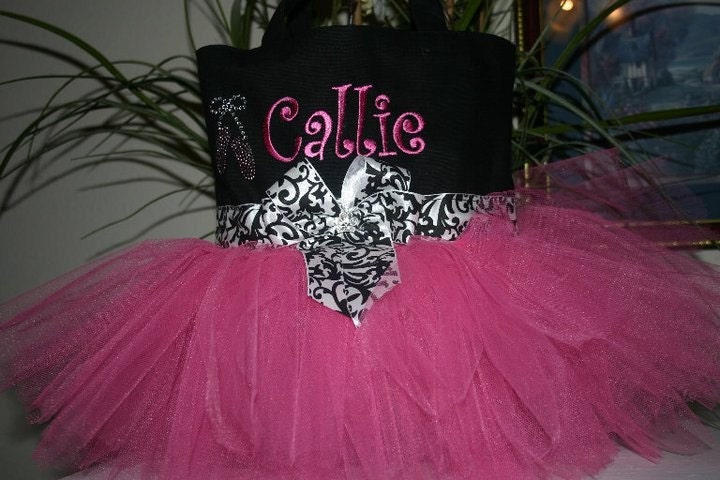 Custom listing for Erika - Tutu Tote Bag with ballet slippers