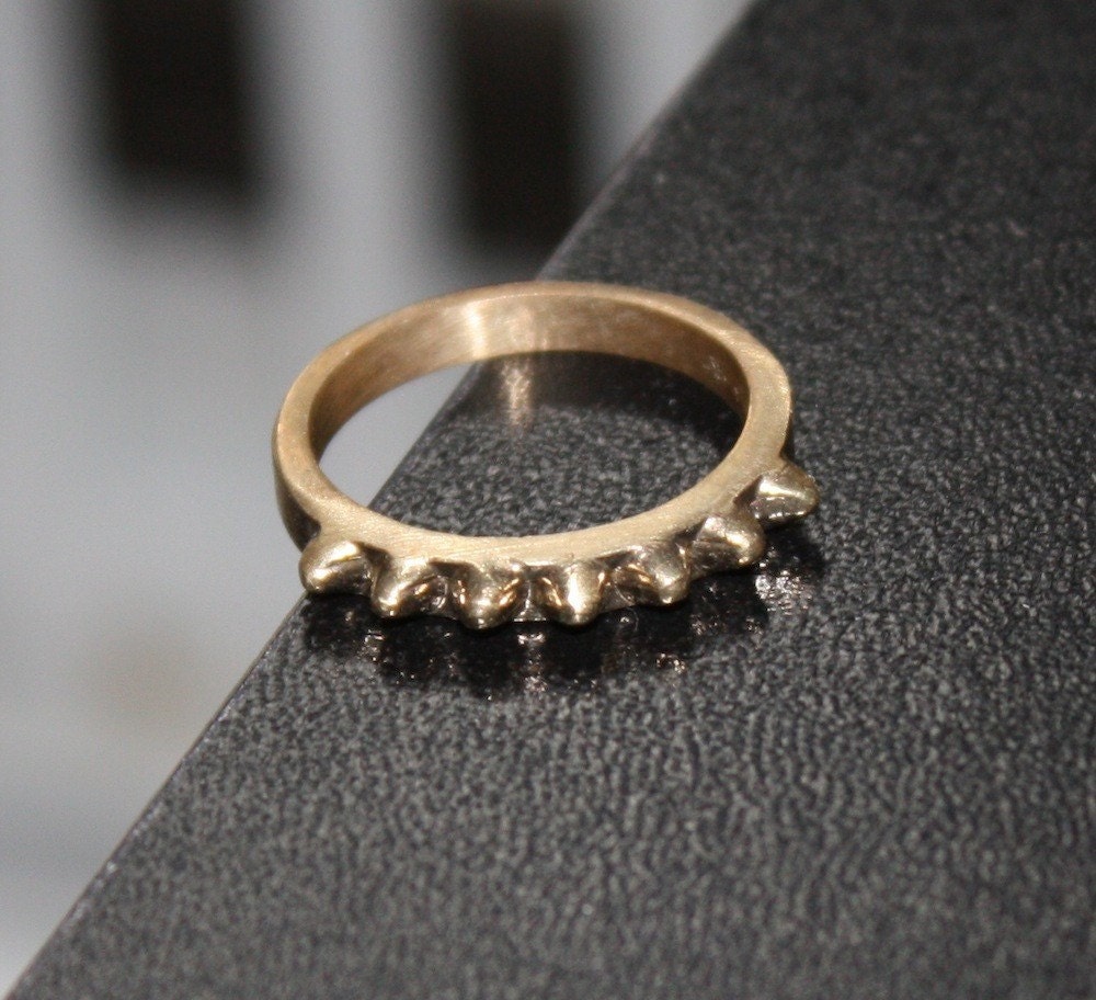 RESERVED for  MamaSheaShea Rail Spike Ring