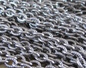 5 Ft Antiqued Sterling Silver Plated Steel Necklace Chain Jewelry Finding Ch07