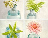 12x12 Photography Set - Flower Photos - Nature Wall Art - Botanical Artwork - Large Art Prints - Nature Art Prints - "Floral Still Lifes"