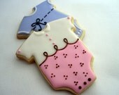 BABY ONESIE Sugar Cookie Party Favors, 1 Dozen
