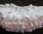 Sassy Pants Oh So Sweet Multi Pastels Ruffle Diaper Cover Pink Cream Aqua Blue Green