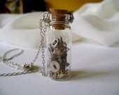 Time Capsule - Time Machine Loose Parts. vial necklace