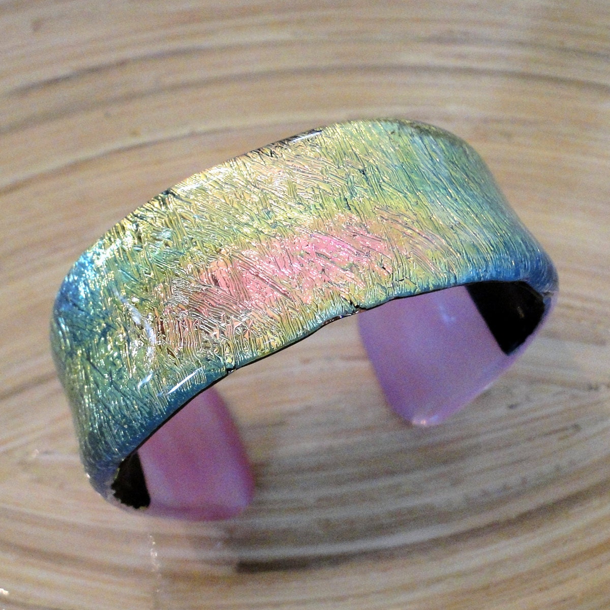 Summer Sky Dichroic Glass Bracelet