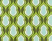 Moss Pocketbook Heather Bailey Nicey Jane Green Turquoise White 1 yard Fabric Olive More Available