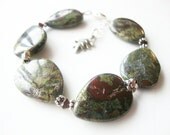 Dragon Blood Jasper Teardrops Bracelet FREE Shipping
