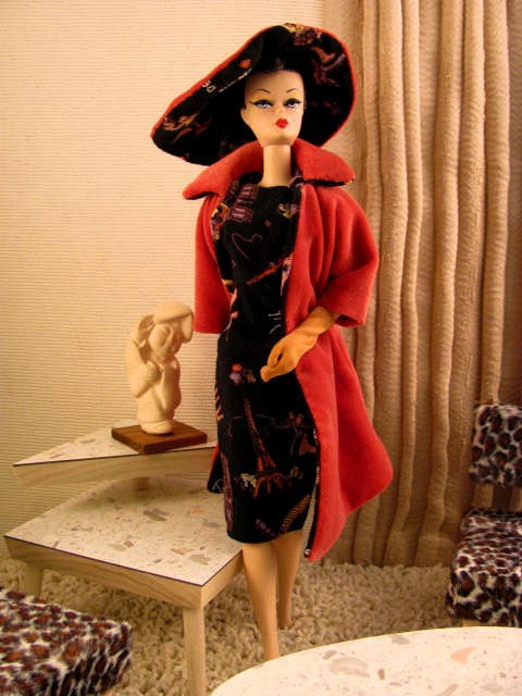 Vintage Paris Print  Day Set for Barbie and Pals by RETROS FREE Shipping US