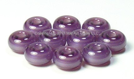 Beads Glass Lampwork sra Mystic Violet SPACER SHOP