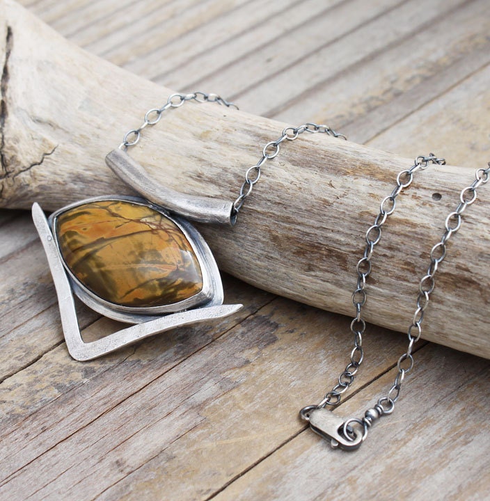 Organic Edges - Sterling Silver Necklace
