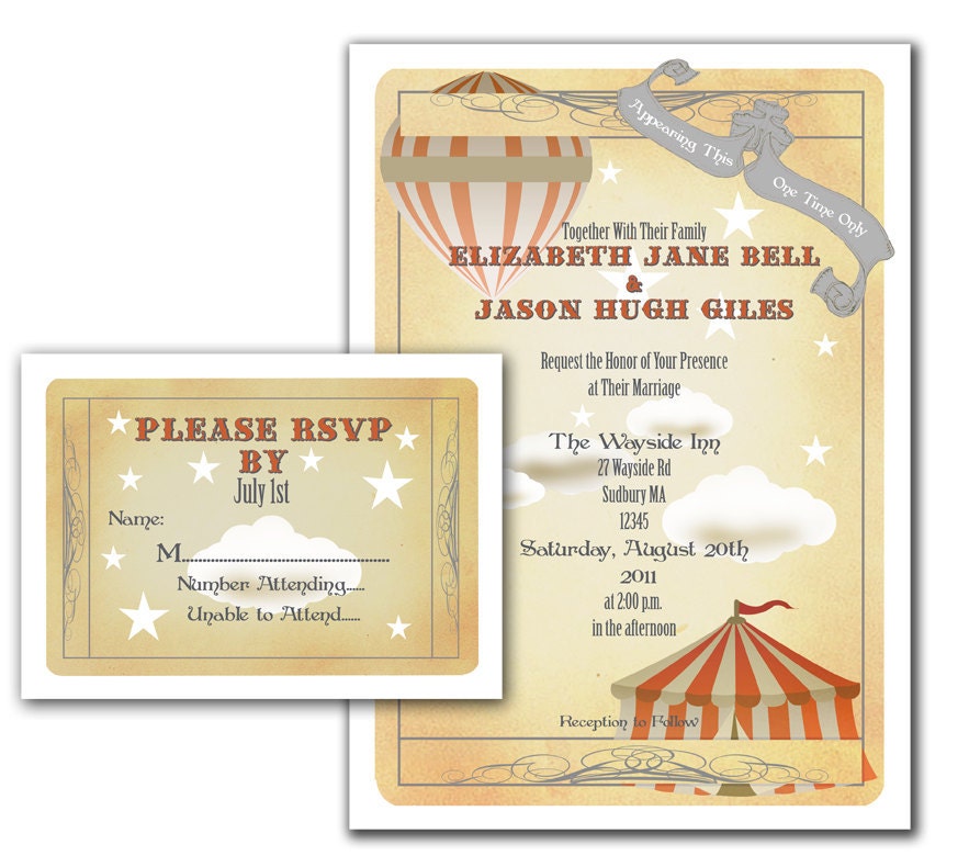 DIY Print- Circus Invitation