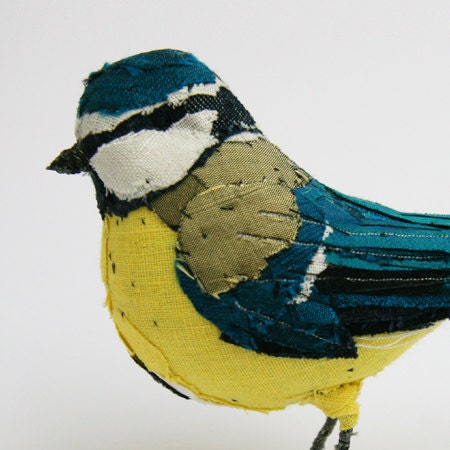 Fabric species bird- BLUE TIT