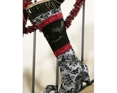 Victorian Goth Nightmare Before Christmas Stocking