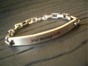 Hand Stamped ID Bracelet for dingargiola