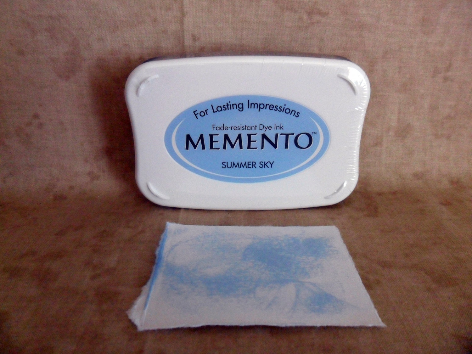 Memento Summer Sky Blue Dye Ink Stamp Pad by Tsukineko-FREE SHIPPING