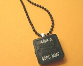 Geek Jewelry Vintage Capacitor Necklace