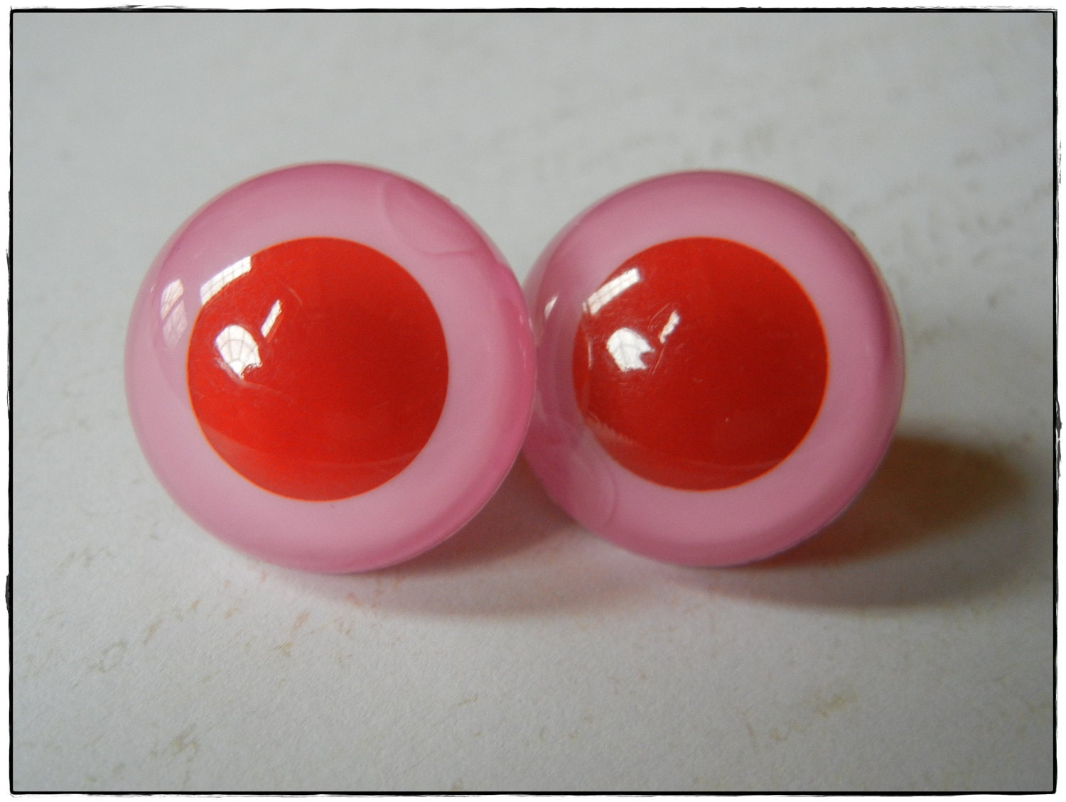 21mm Pink Bunny Mouse or Rat Safety Eyes for Plush Stuffed Animals 10 Pieces
