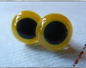 6mm  Yellow Safety Eyes for Plush Stuffed Animals 10 Pieces