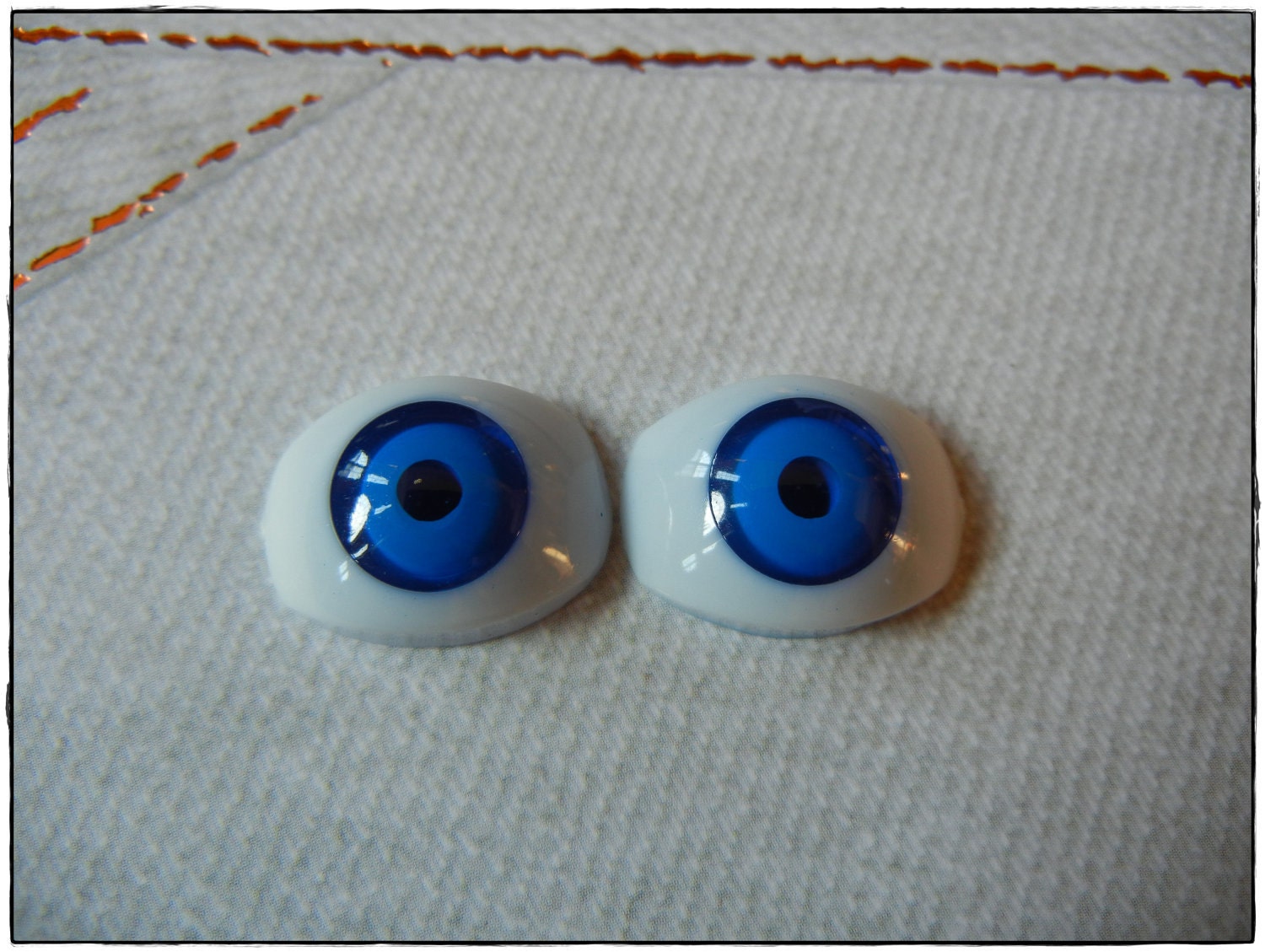 6mm Translucent Blue Doll Craft eyes 10 Pieces